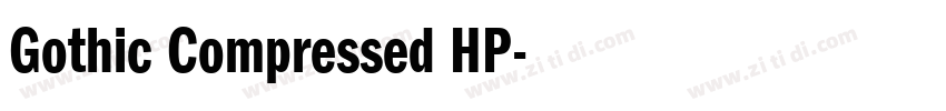 Gothic Compressed HP字体转换